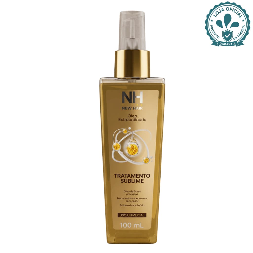 Óleo Capilar Extraordinário Hidratação Nutrição Finalização Tratamento Sublime 100ML New Hair