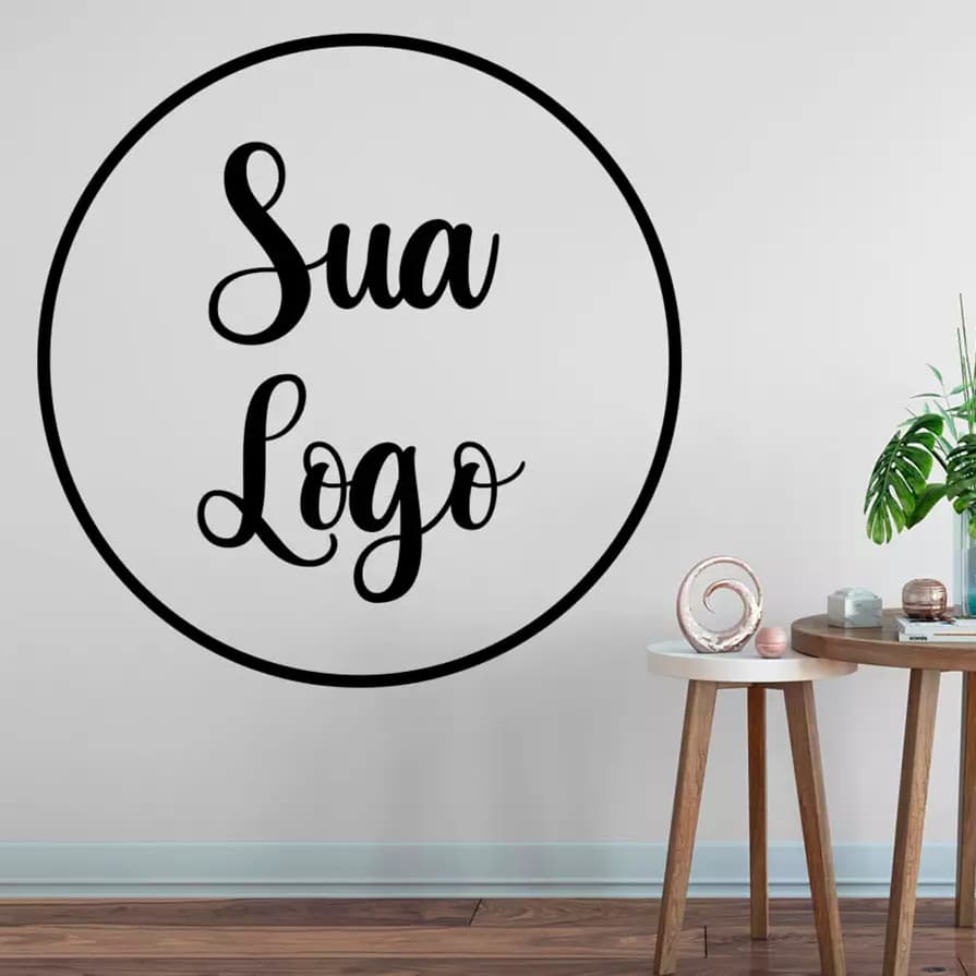 Adesivo de Parede Decorativo com Sua Logomarca Impressa Exclusivo