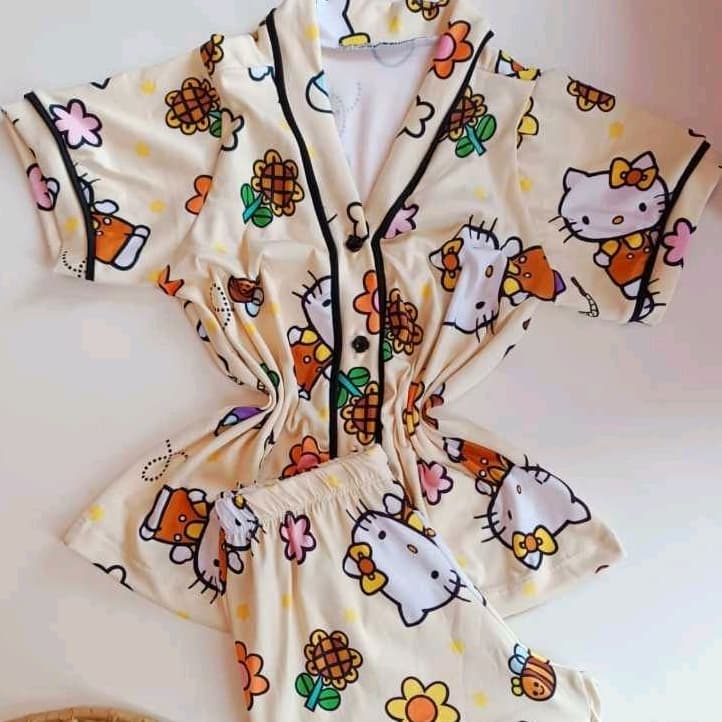 Pijama Americano Infantil Feminino Hello Kitty