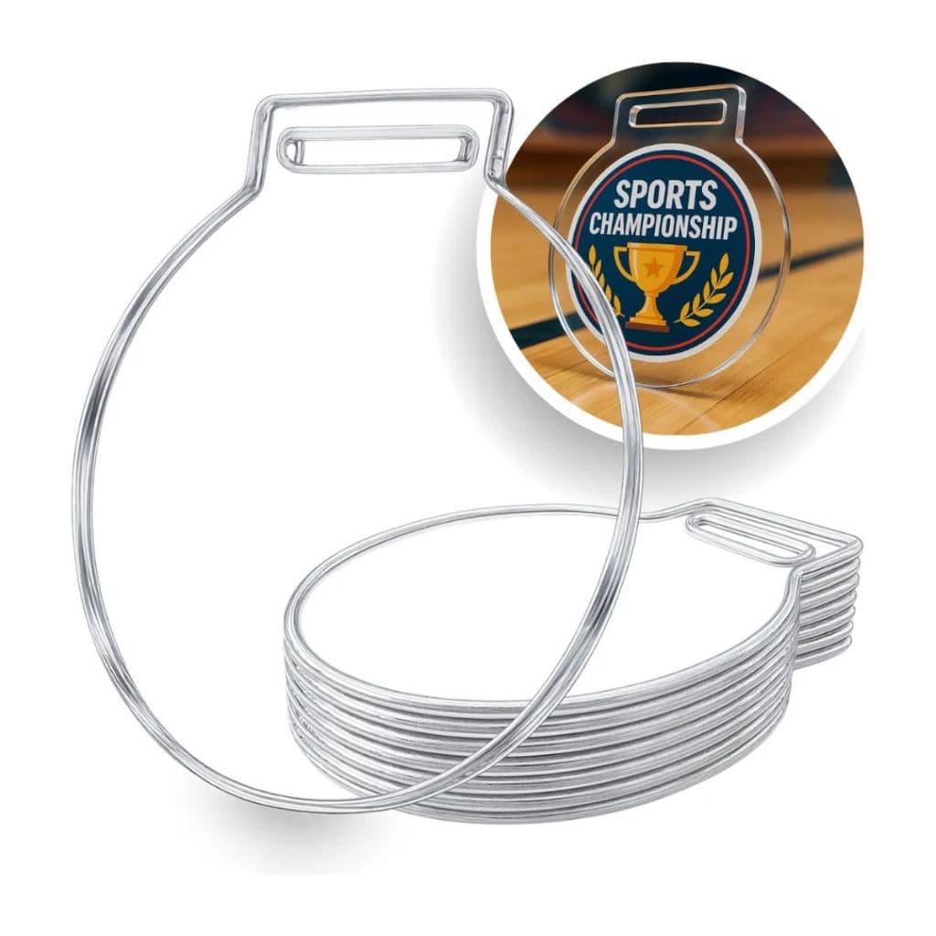 Kit 10 Medalhas em Acrílico Cristal 2mm 5cm Premiação Para Campeões