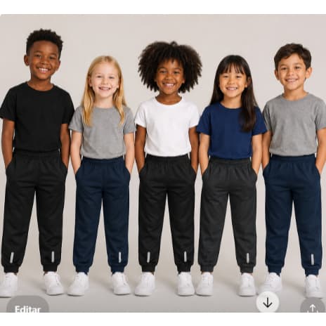 Calça Infantil/Juvenil Chimpa Dry Fit 👖 Leve, Confortável e Fresca | Ideal para Escola e Dia a Dia