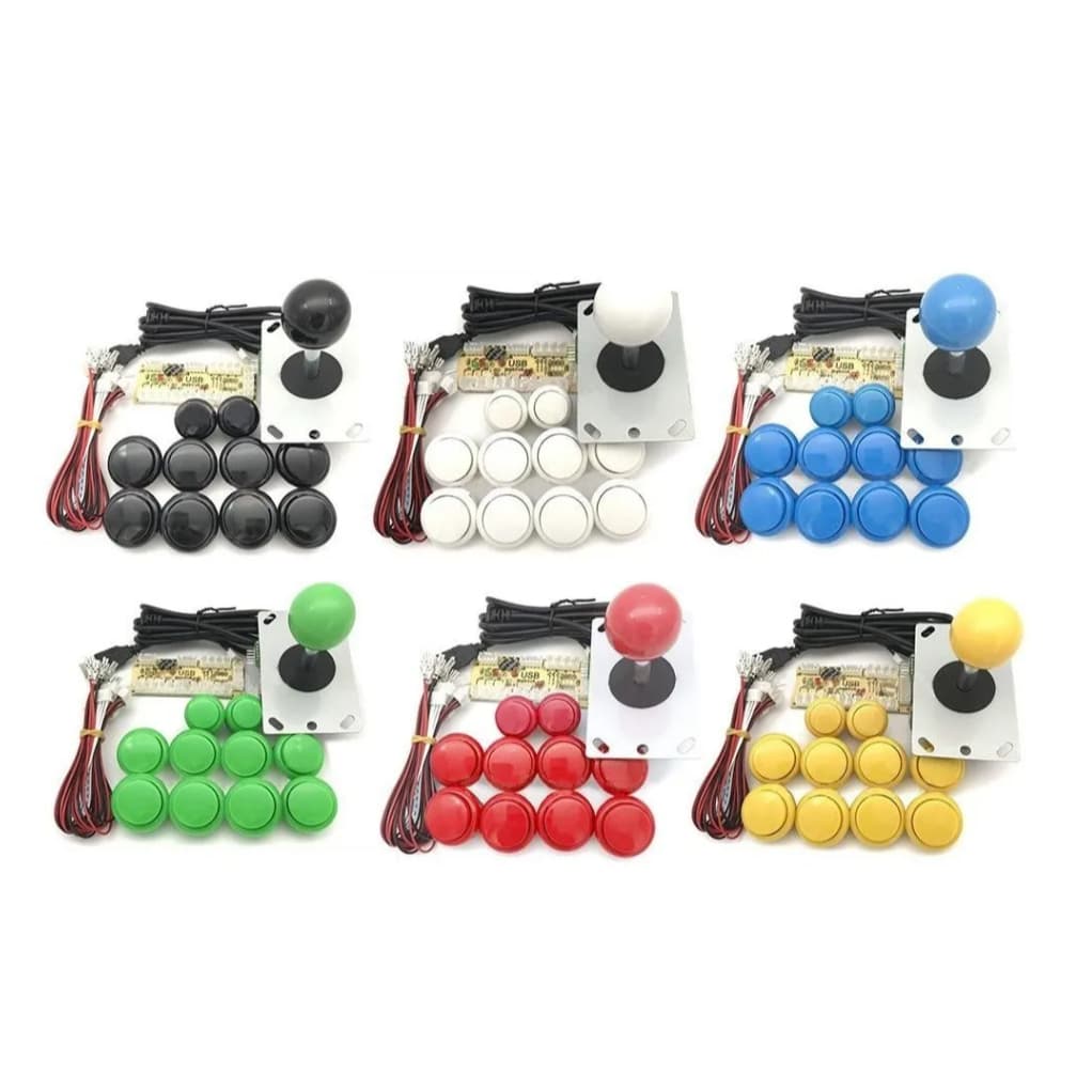 Kit similar Sanwa com 11 botões!