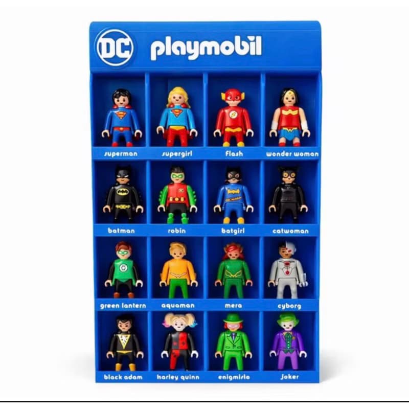 Expositor de Figures, Coleção Playmobil DC Kinder Ovo