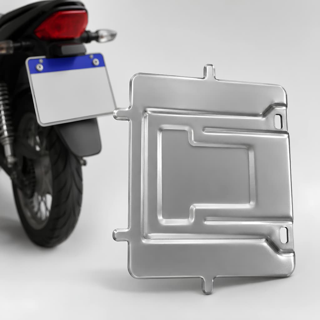 Suporte Base Moldura De Placa Aço Para Motos Mercosul Universal