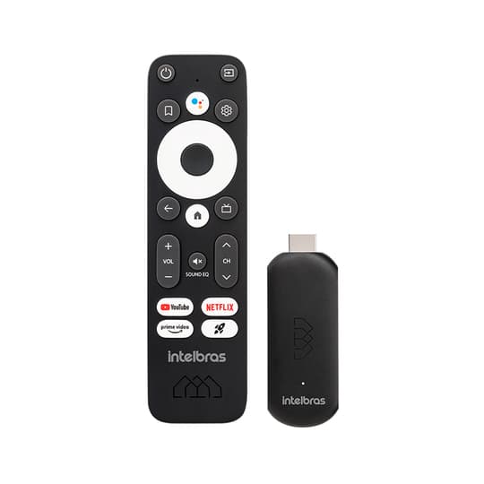 Smart TV Stick Full HD Intelbras Izy Play Android TV 11 Wi-Fi Chromecast Controle por Voz Original