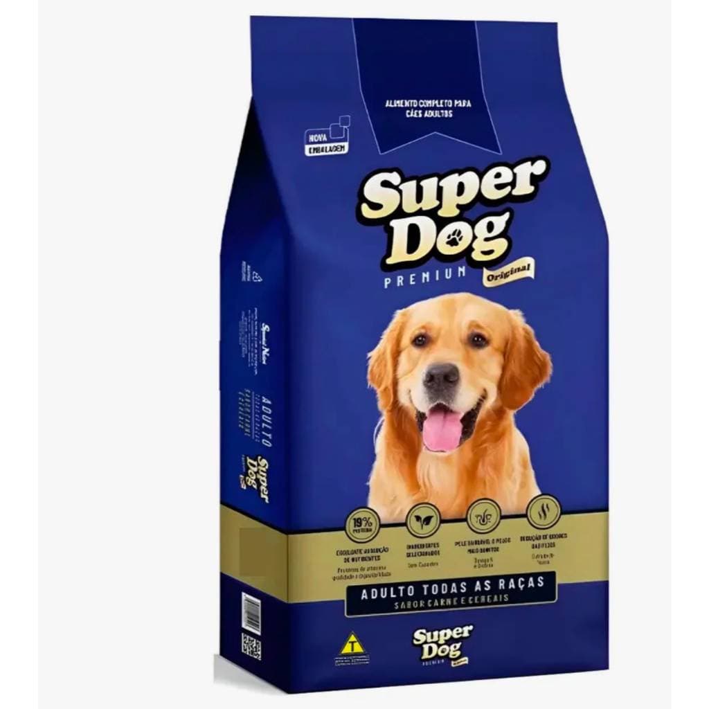 Ração Premium Super Dog Para Cão Adulto De Porte Medio