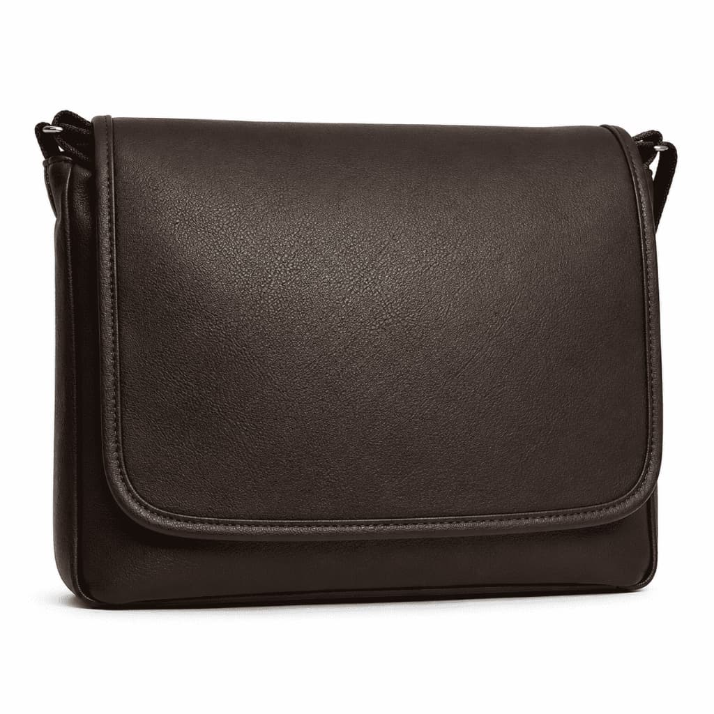 Bolsa Carteiro Transversal Masculina Pasta Executiva Trabalho Reforçada Couro Sintético Notebook