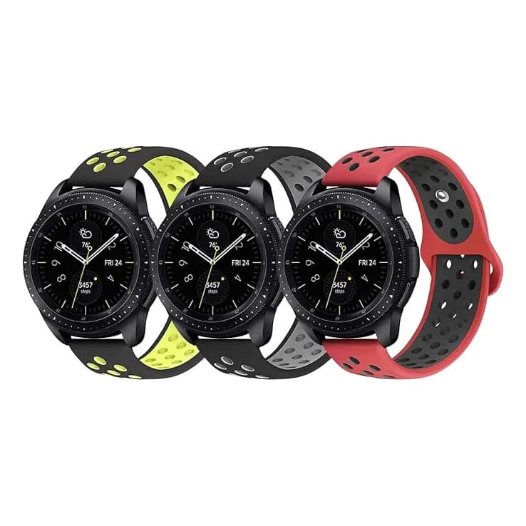 Kit 3 Pulseiras Sport Nsmart De  Silicone De 22mm