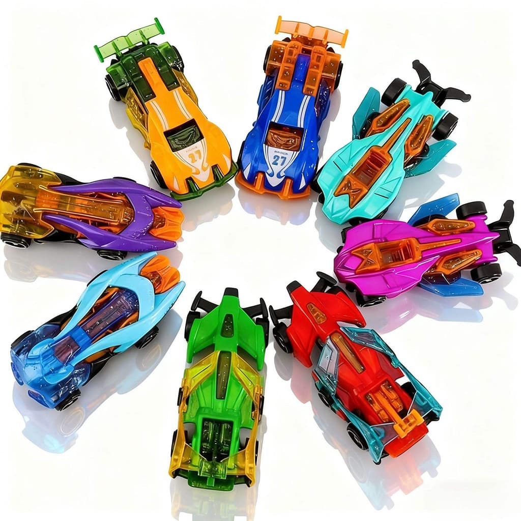 Carrinho de Metal Estilo Hot Wheels Escala 1:64 para Crianças - Cores Aleatórias
