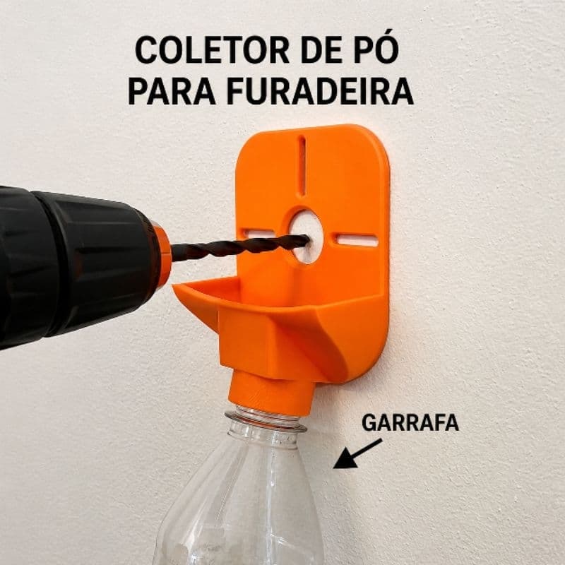 Coletor de Pó para Furadeira e Parafusadeira Evita Sujeira ao Perfurar