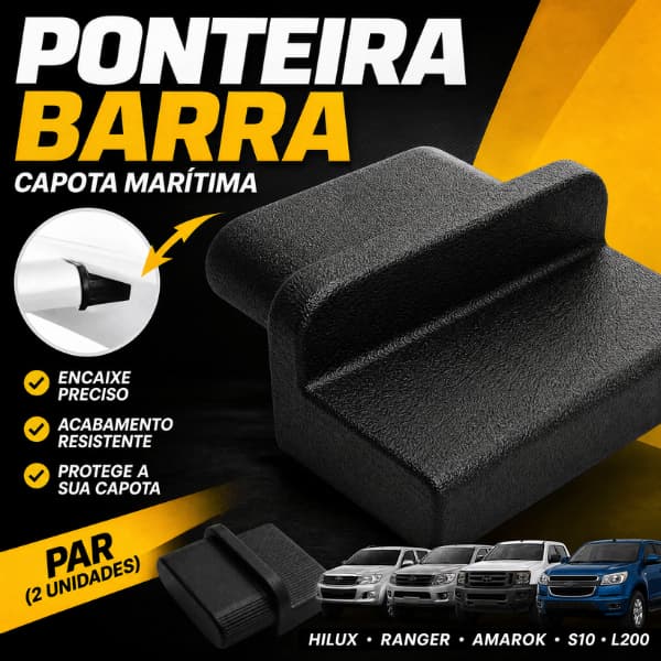 Ponteira Barra Capota Marítima Para Caminhonete Hilux Ranger Amarok S10 L200 Par Encaixe Preciso