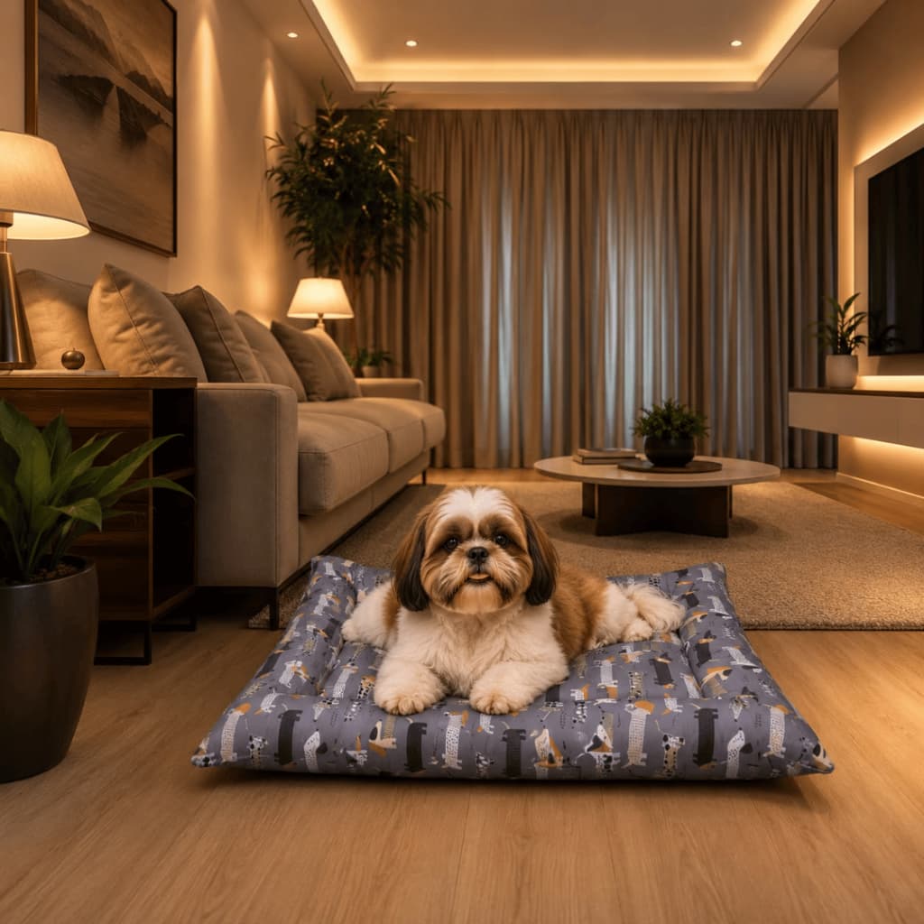 Cama Pet Pequena, Média e Grande Para Cães e Gatos Colchonete Pet Com Fundo Emborrachado