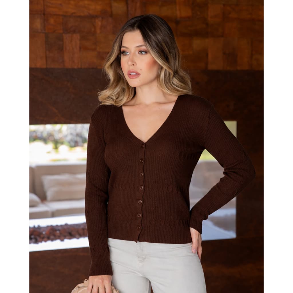 Casaquinho Tricot Modal Fino Delicado