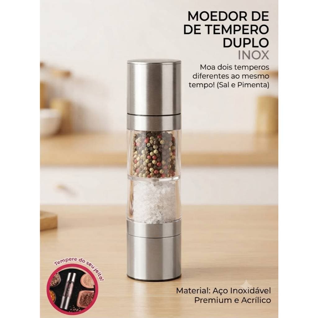 MOEDOR DE TEMPEROS DUPLO INOX 2