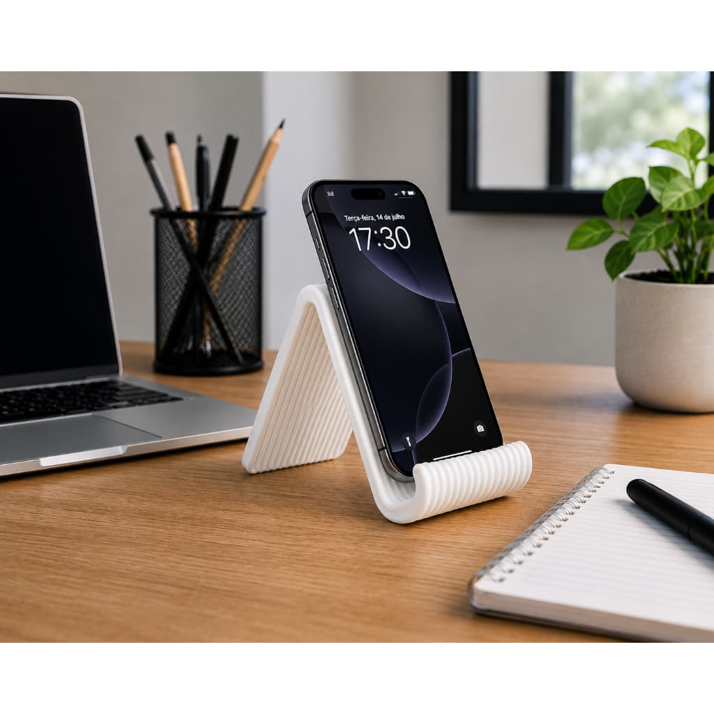 Suporte de Celular de Mesa Universal Antiderrapante Porta Celular para iPhone Android Escritório Home Office Es