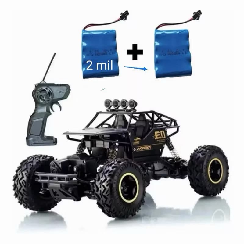 Carrinho de Controle Remoto 4x4 Metal Crawler - SUNLONG e HB, Velocidade de 15 km/h, 2.4 GHz