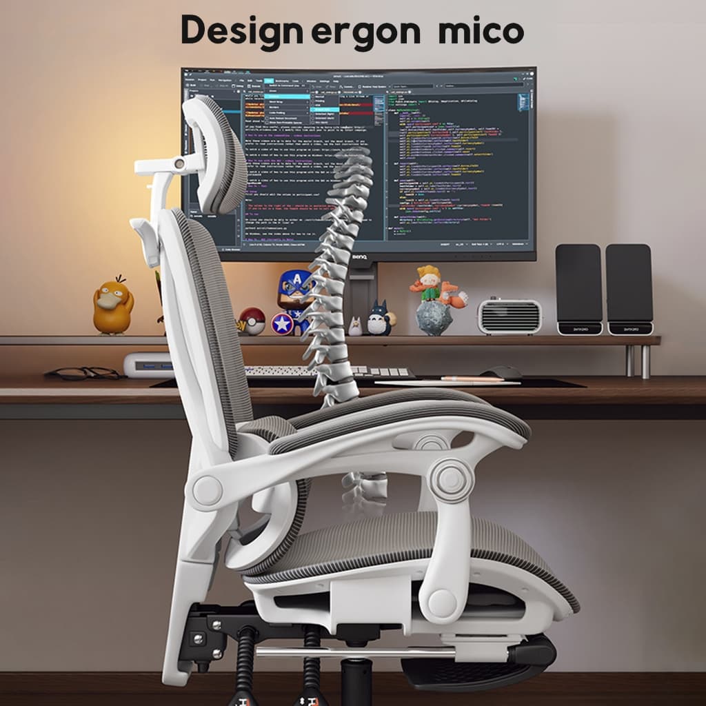 Cadeira Gamer Ergonômica Premium: Apoio Cabeça 3D + Lombar 2D Ajustável, Malha Respirá vel, 140kg