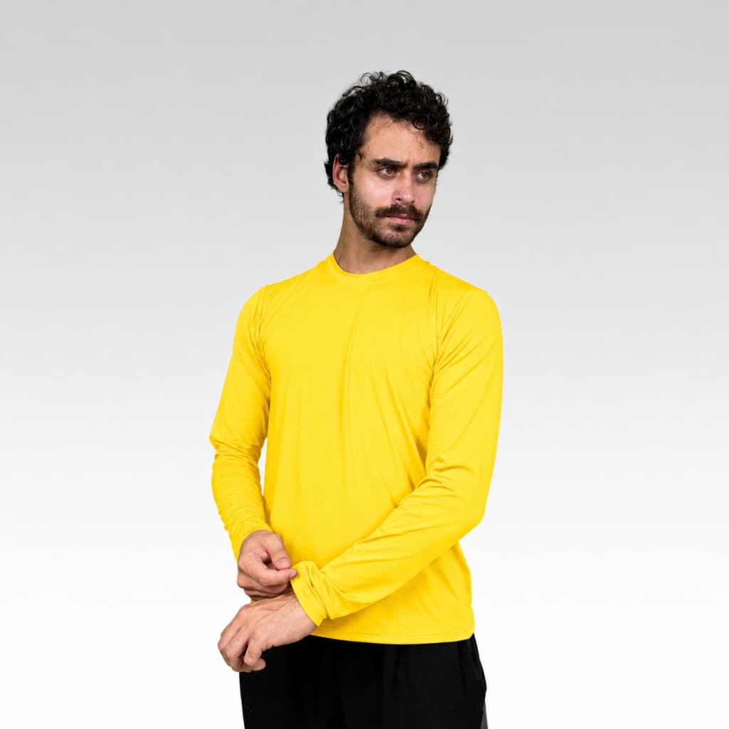 Camisa Térmica Fechada Com Proteção UV Corrida Academia
