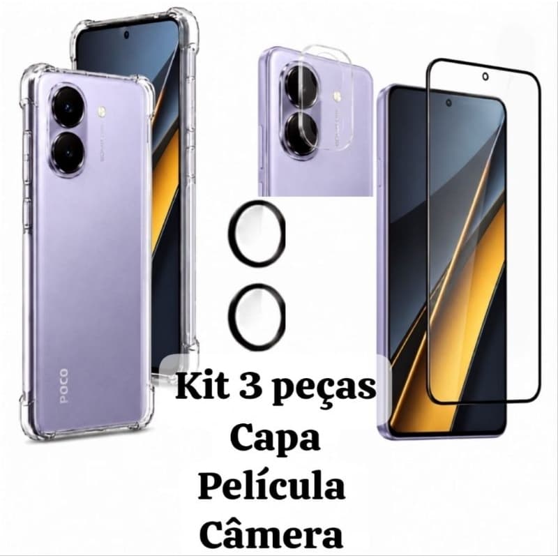 Película Cerâmica - Película da Câmera - Capinha Anti Shok para xaiomex8pro( 5g)