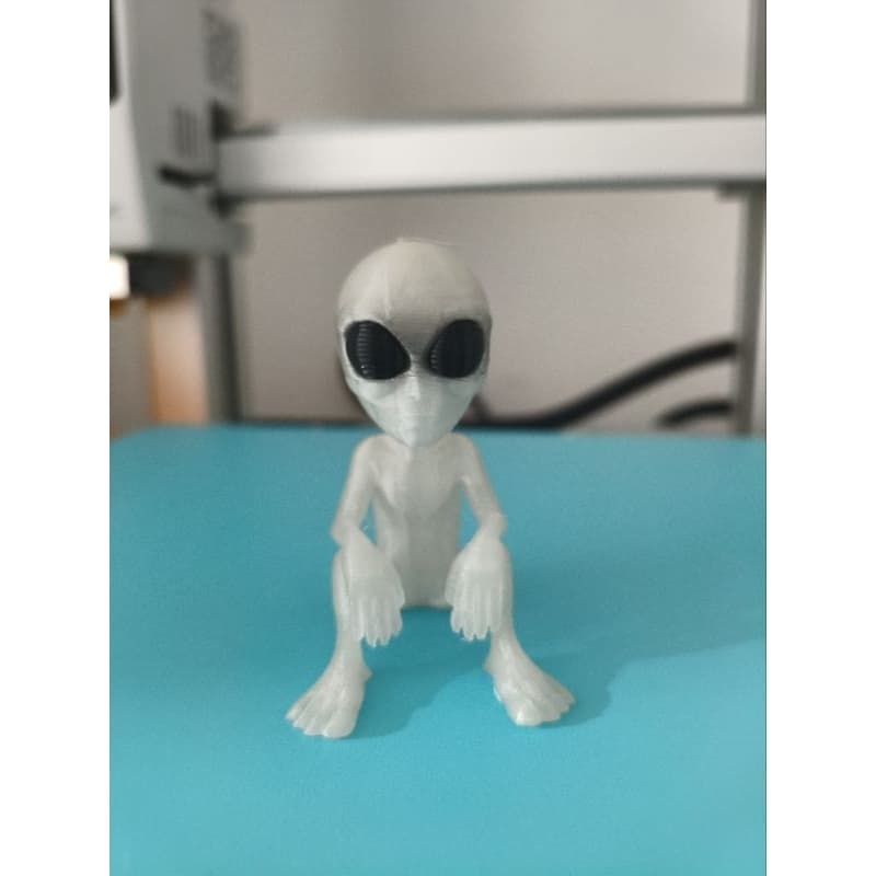 Boneco Alien Et cinza Florecente verde