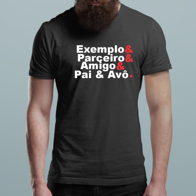 Camiseta Dia Dos Pais Pai Avô Presente Parceiro Vovô Exemplo 100% Algodão
