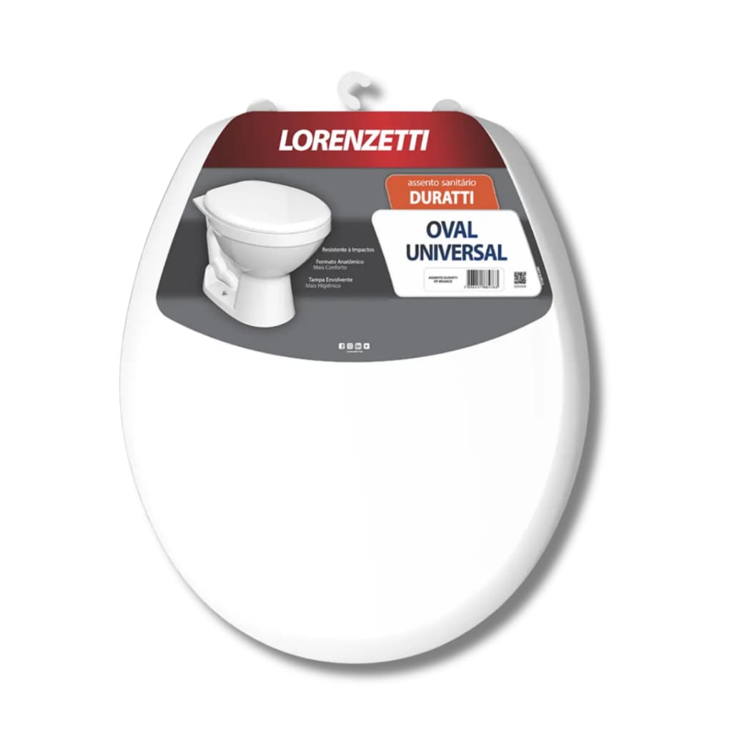 Assento Sanitário LORENZETTI Duratti Branco Universal Oval