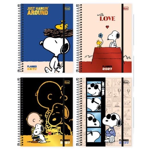 Agenda Planner Espiral M7 17,7 X 24 Cm Snoopy 2027 Tilibra 301353