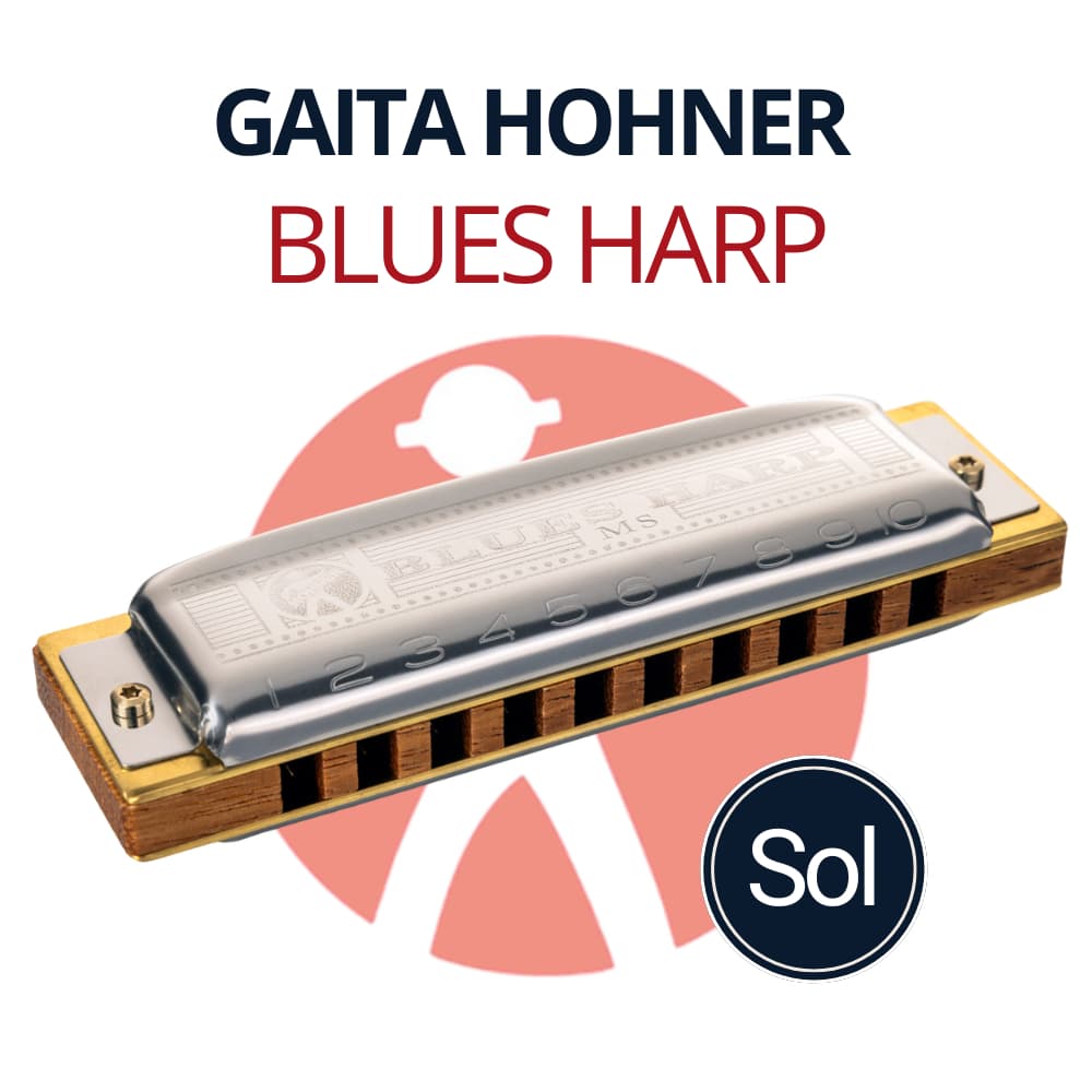 Gaita Harmónica Blues Harp em G (Sol) 532/20 Diatônica Gaita de Boca Profissional Gaita Hohner