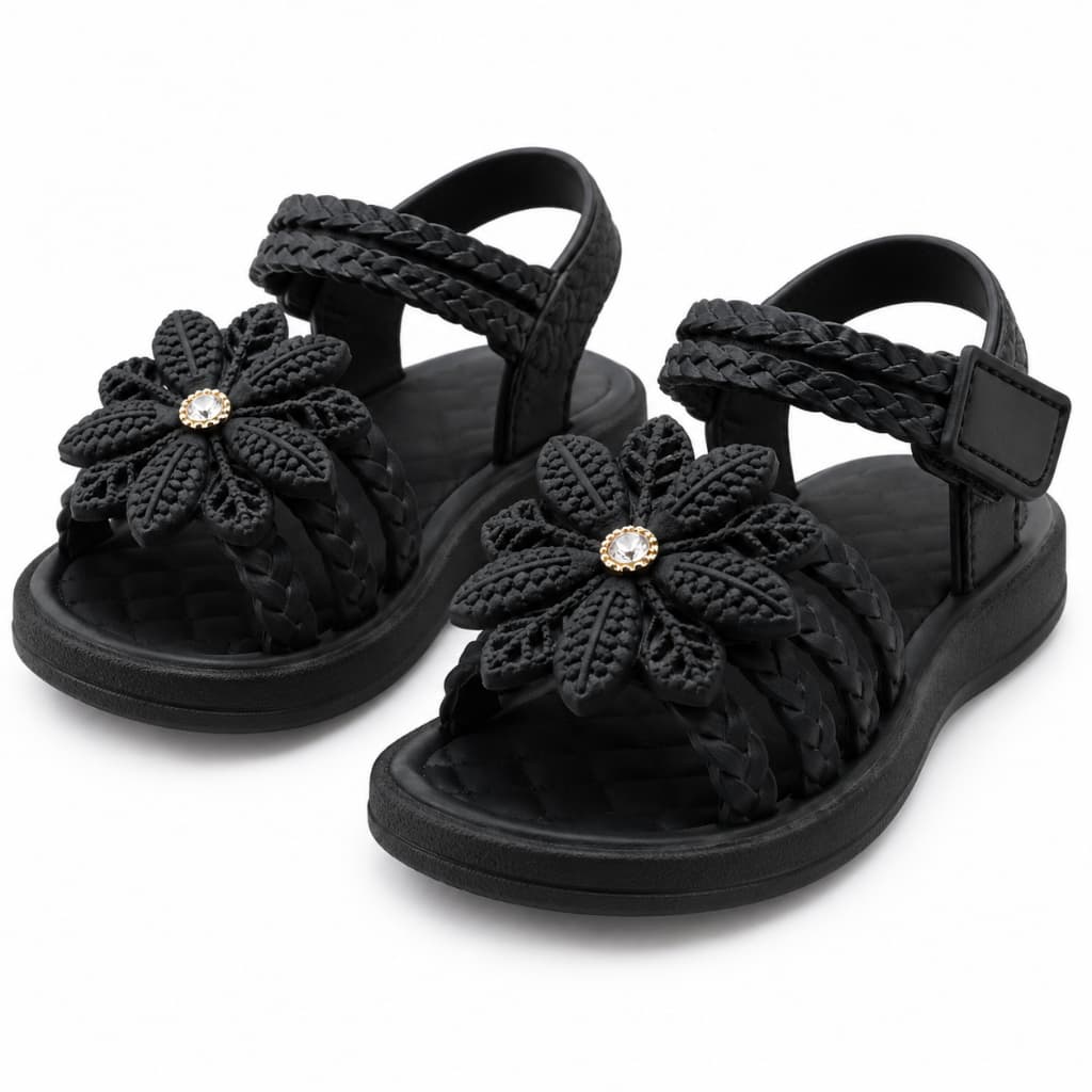 Sadalia Infantil Menina Facil Calcar Macia Leve Dia a DIa Escola De Colar Velcro