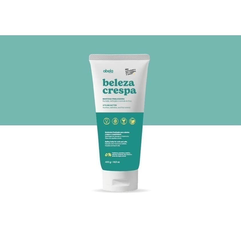 Finalizador beleza crespa 400g - Abela Cosmetics
