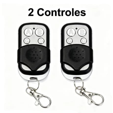 Controle Remoto Universal para Portão Elétrico Eletrônico Garagem com Chaveiro 433mhz 4 Botões