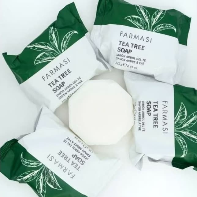 Sabonete Farmasi Tea Tree Corpo Rosto Pele Oleosa e acne - vegano sem gluten , limpeza pele - facial - barra