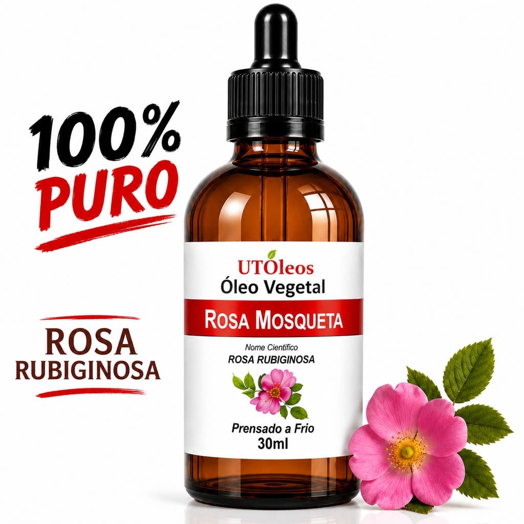 Óleo Vegetal De Rosa Mosqueta 100% Natural Prensado a Frio 30ml