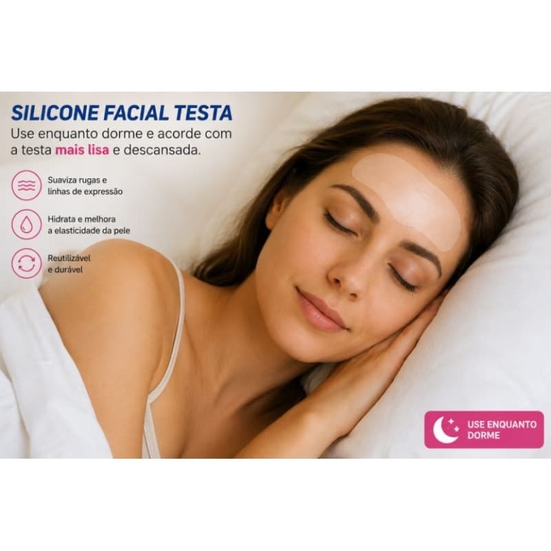 Silicone Facial para Testa – Reutilizável Anti-Sinais