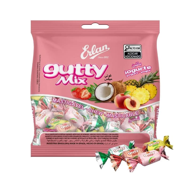 Bala Mastigável Guty Mix 500G | Erlan