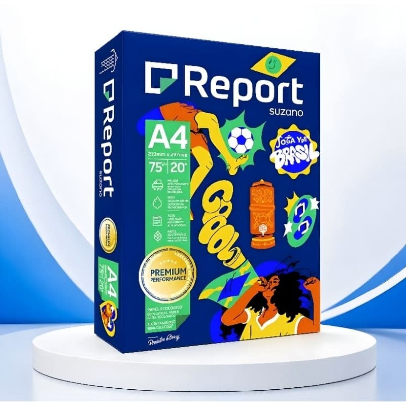 Resma Papel Sulfite A4 75g/m² Branco Suzano – Impressão Nítida e Secagem Rápida