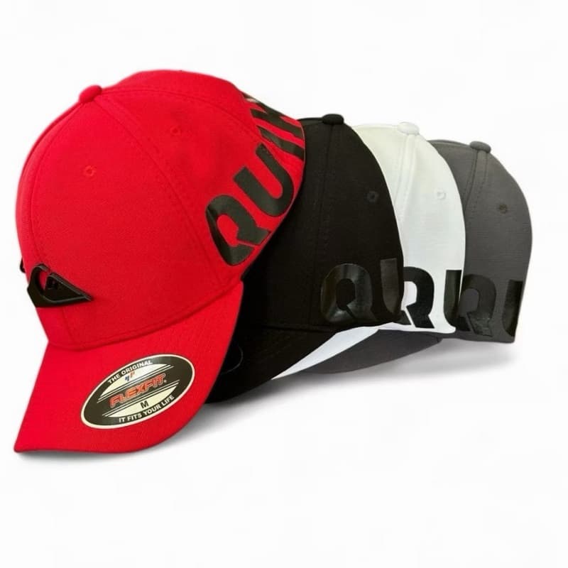 boné Quiksilver Letreino aba curva fechado flexfit com letreiro atrás tamanho (M) 2026