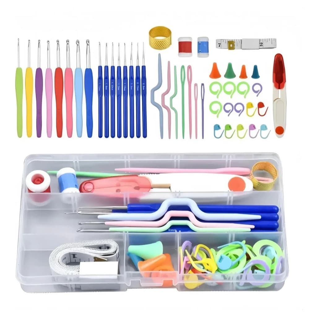 Kit Crochê Completo 53 Peças