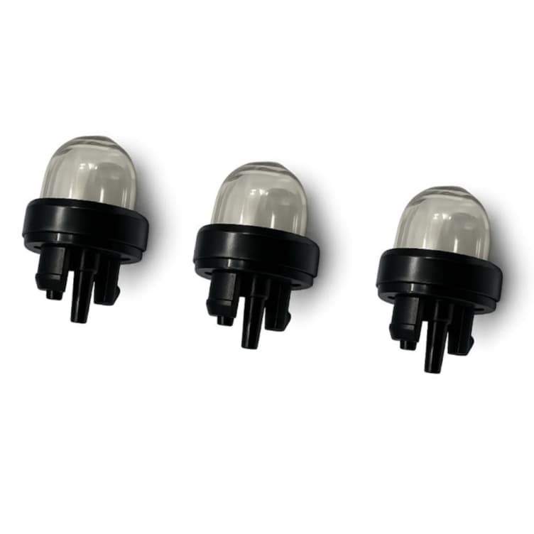 Bulbo Injetor Primer Gasolina Kit C/3un Para Roçadeira E Motosserras 21,4mm