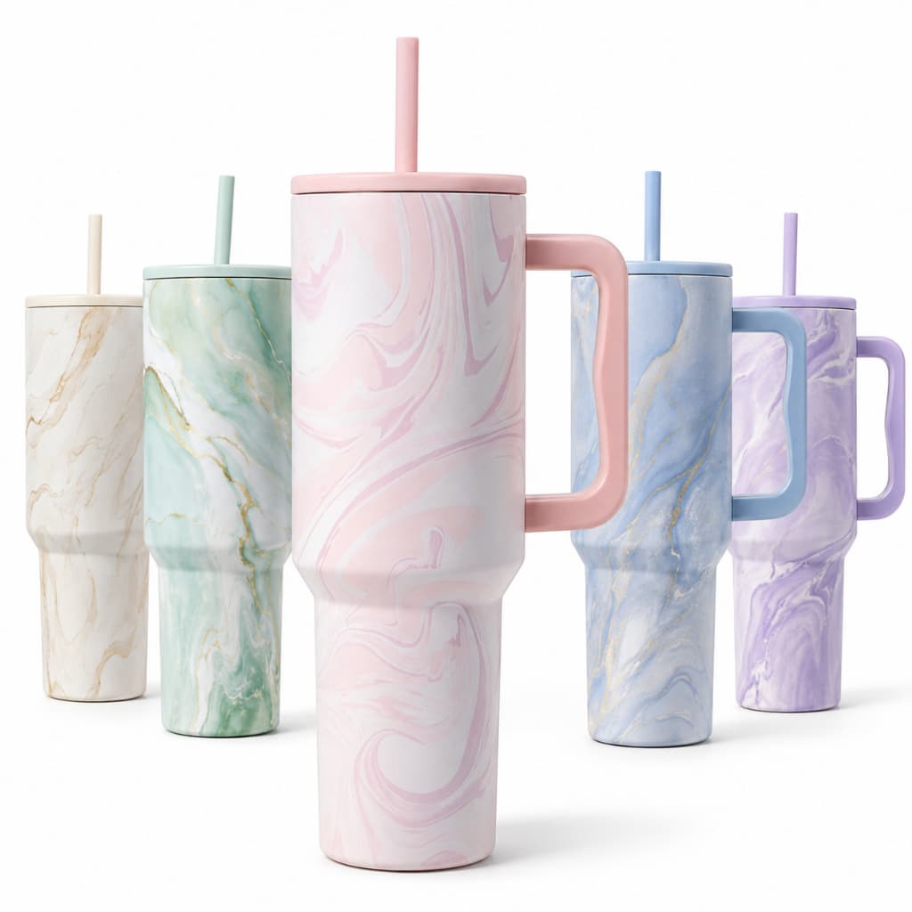 Copo Térmico 1.2L Inox Antivazamento com Canudo • Mantém Bebidas Frias e Quentes • Diversas Cores