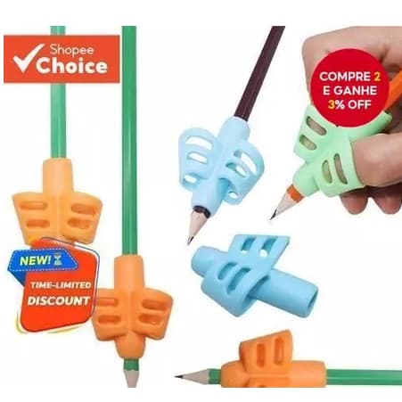 Kit Adaptador de Escrita Infantil, Adaptador de Lápis, Autismo, Autistas, Ergonômico - TEA TDAH