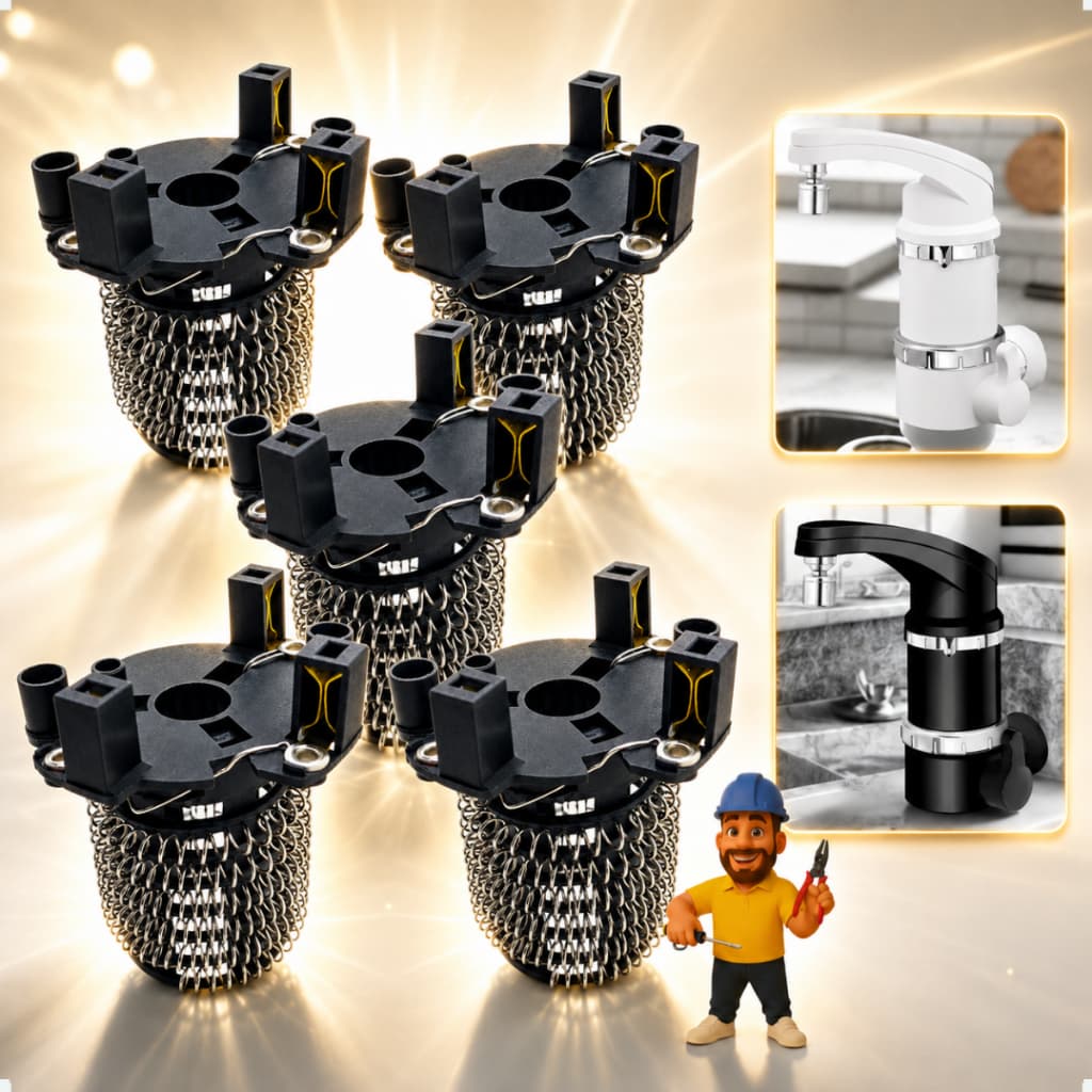 Kit Com 5 Resistência Torneira Elétrica Elegance 4 Temperaturas 4800w 127v - Pratimix