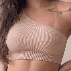 Top Fitness Feminino Um Ombro Só | Zero Transparência |