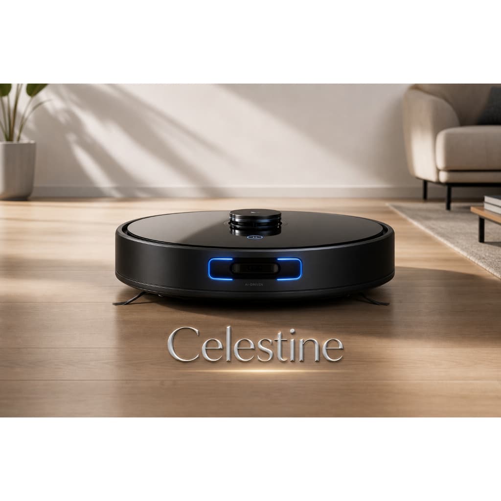Celestine™ Robô Aspirador 2800Pa 60min Automático Silencioso - Aspirador Inteligente Versátil para Todos os Pisos
