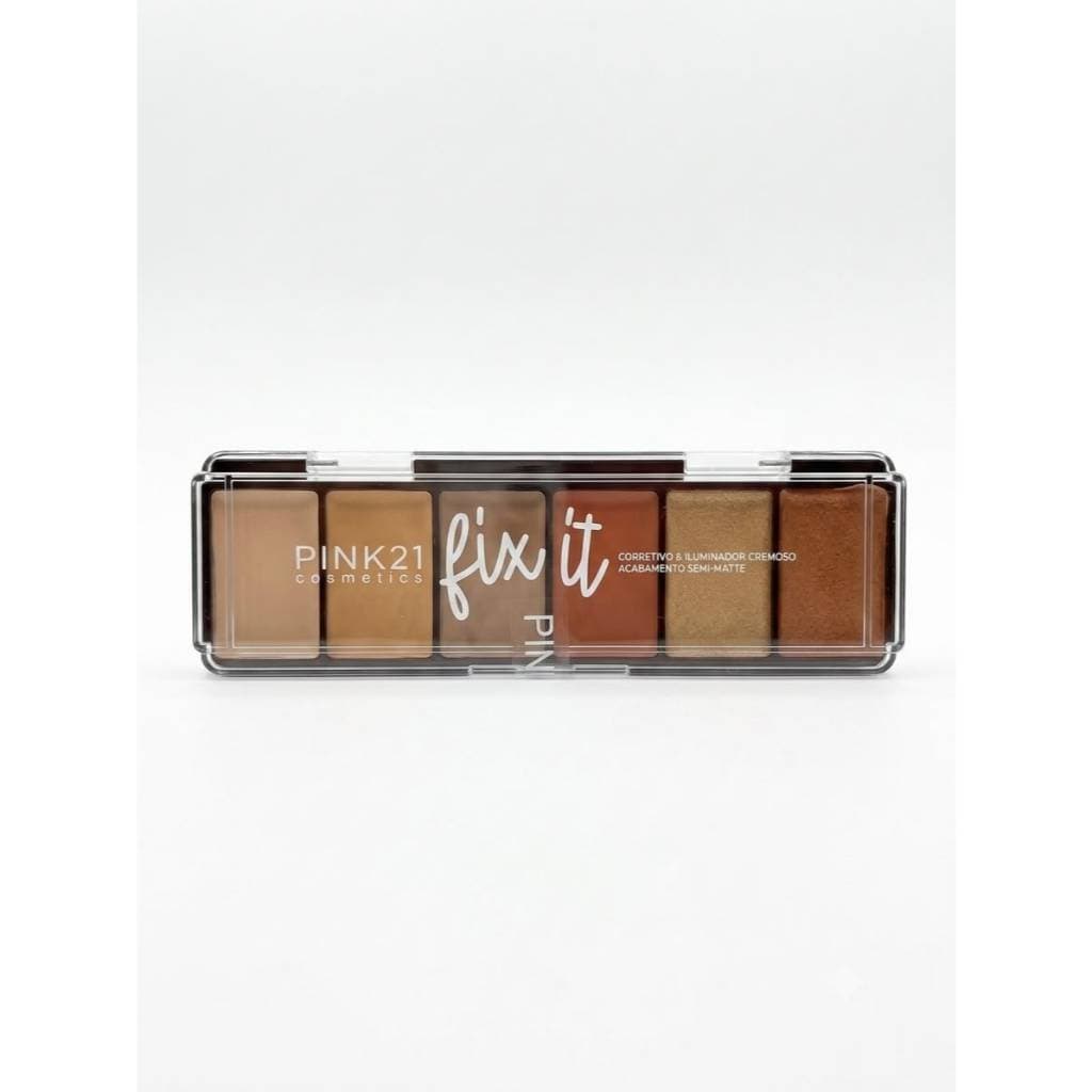 Paleta de Corretivo + Iluminador Cremoso - PINK 21