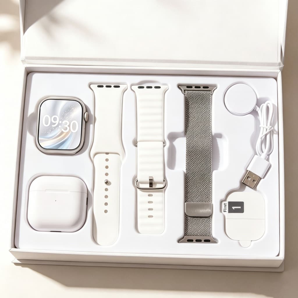 Smartwatch Feminino 7 em 1, Telas 38/45/49mm, Touch, Bluetooth, Android/iOS