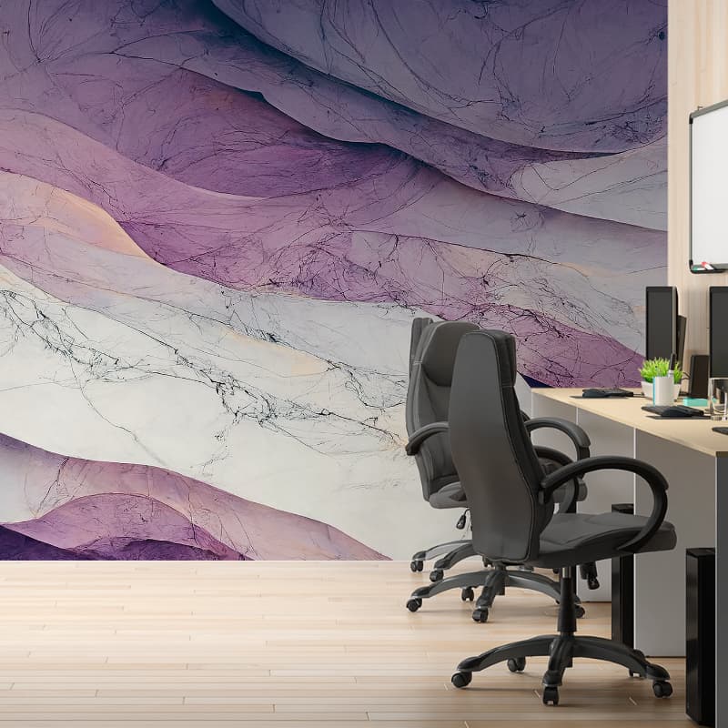 Papel De Parede Adesivo Personalizado Lavável Com Brilho Mármore