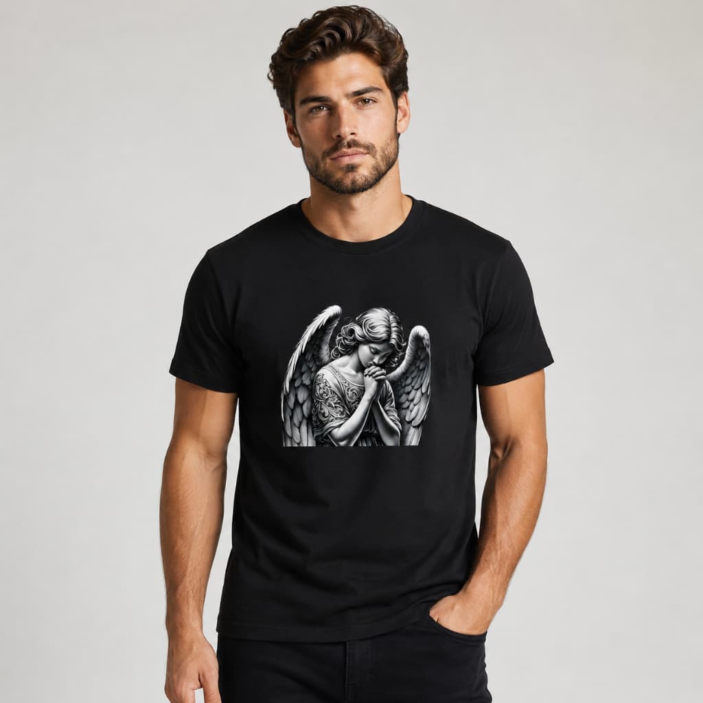 Camisa T-shirt Masculino Streetwear Anjo Confortavel 100%  Algodão Premium