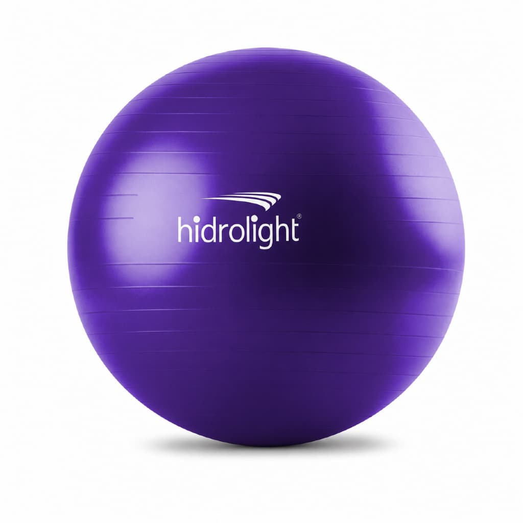 Bola De Exercícios 45cm Violeta Hidrolight Pilates Academia Casa Yoga