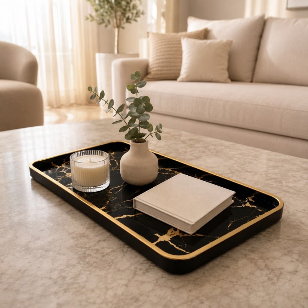 Bandeja Decorativa Organizador Retangular